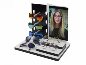 Acrylic display for glasses