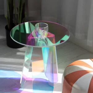 acrylic end table