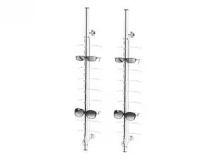 Eyewear wall mounted shelf