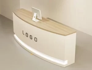 Reception counter with desk
