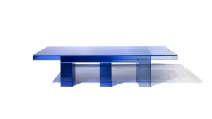 clear acrylic coffee table