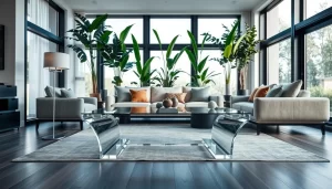 lucite coffee table
