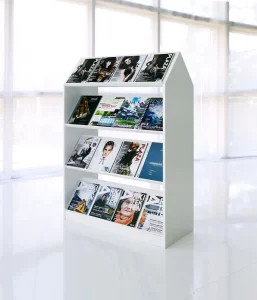 acrylic magazine holder