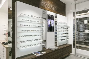 Sunglasses display wall