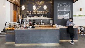 Coffee Store Display Furniture Design