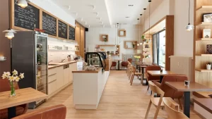 Wooden Grain Coffee Shop Design Ideas