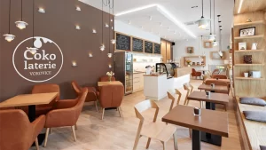 Wooden Grain Coffee Shop Design Ideas